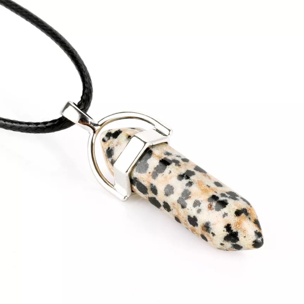 BOGO!! Dalmatian Jasper Quartz Pendent 🌴